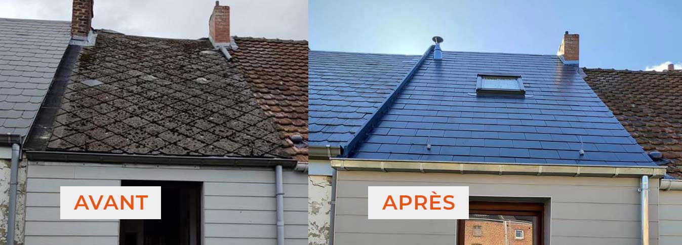 Travaux de toiture -  ROOFWALL TOIT FAÇADE : couvreur toiturier, ardoisier en Belgique : construction ou rénovation de votre toiture : ardoises, tuiles… Faitage. Dépannage et intervention en urgence pour votre toit. région Flamande, Wallonne et Bruxelles Liège …